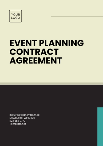 Free Event Planning Contract Agreement Template to Edit Online
