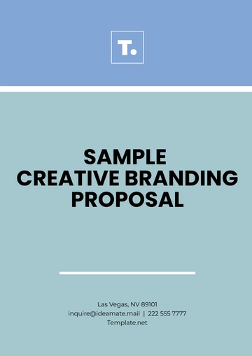 Free Sample Creative Branding Proposal Template to Edit Online