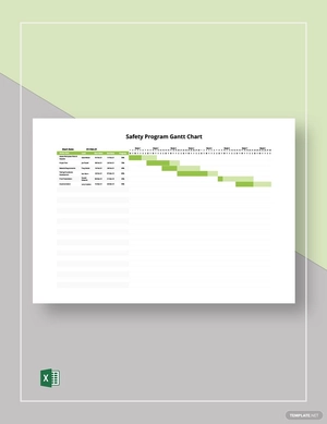 Safety Program Gantt Chart Template