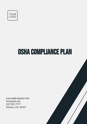 Free OSHA Compliance Plan Template to Edit Online
