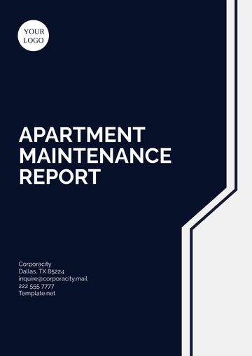 Free Apartment Maintenance Report Template to Edit Online
