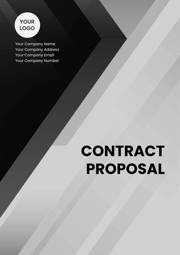 Free Blank Professional Contract Proposal Template to Edit Online