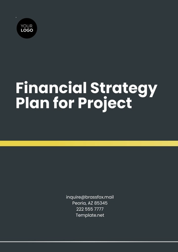 Free Financial Strategy Plan for Project Template to Edit Online