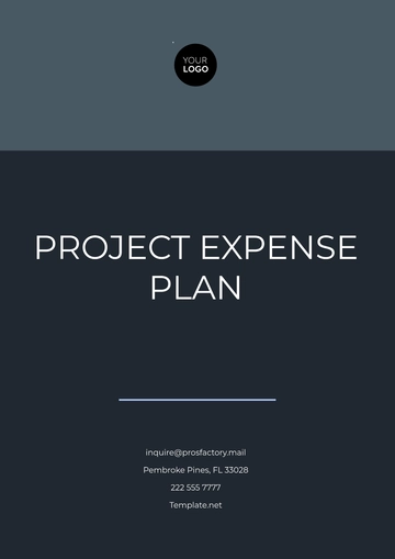 Free Project Expense Plan Template to Edit Online