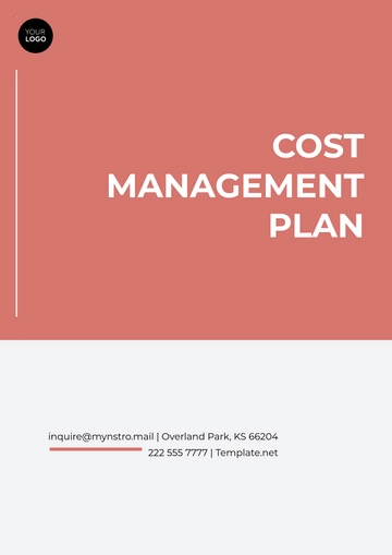 Free Professional Cost Management Plan Template to Edit Online