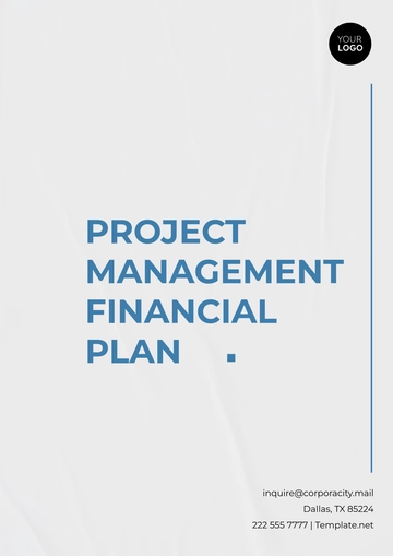 Free Project Management Financial Plan Template to Edit Online
