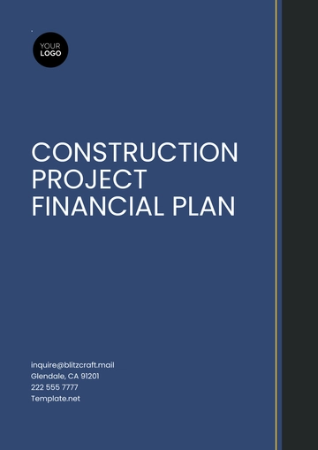 Free Construction Project Financial Plan Template to Edit Online