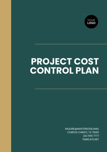 Free Project Cost Control Plan Template to Edit Online