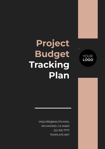 Free Project Budget Tracking Plan Outline Template to Edit Online