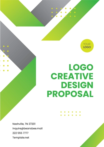 Free Logo Creative Design Proposal Template to Edit Online