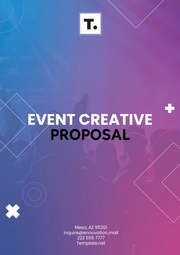 Free Event Creative Proposal Template to Edit Online