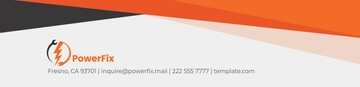Free Electrician Header Template to Edit Online