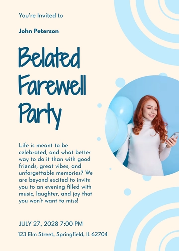 Free Digital Party Invitation Template to Edit Online