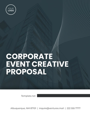 Free Corporate Event Creative Proposal Template to Edit Online