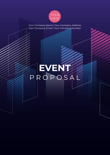 Free Blank Aesthetic Event Proposal Template to Edit Online