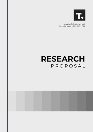 Free Blank Research Proposal Template to Edit Online