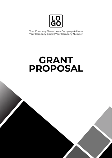 Free Blank Grant Proposal Design Template to Edit Online