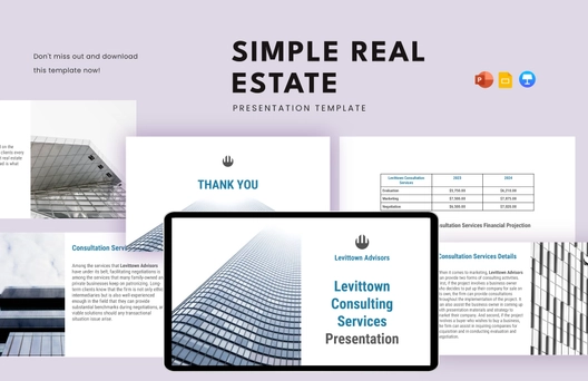 Simple Real Estate Presentation Template