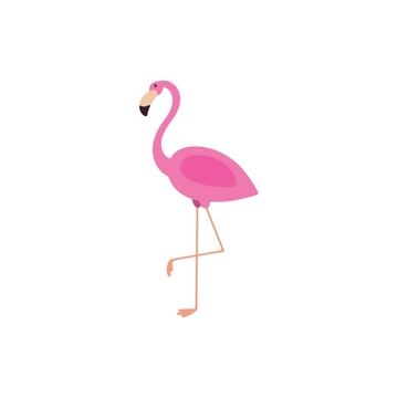 Free Simple Flamingo Clipart to Edit Online
