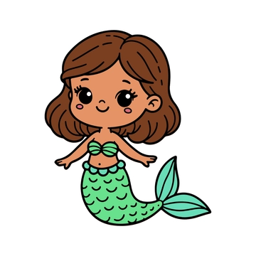Free Baby Mermaid Clipart to Edit Online