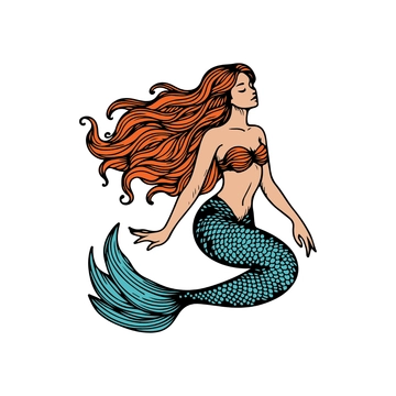 Free Vintage Mermaid Clipart to Edit Online