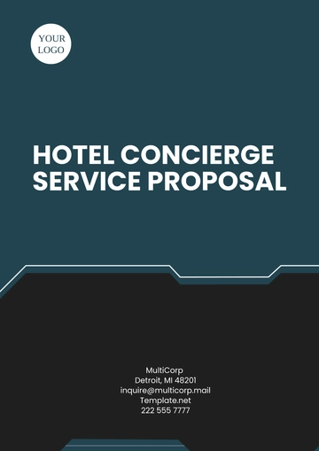 Free Hotel Concierge Service Proposal Template to Edit Online