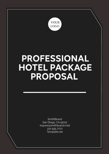 Free Professional Hotel Package Proposal Template to Edit Online