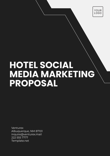 Free Hotel Social Media Marketing Proposal Template to Edit Online
