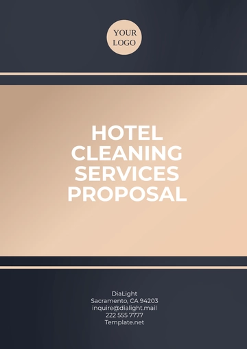 Free Hotel Cleaning Services Proposal Template to Edit Online