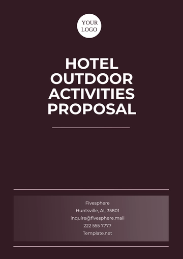 Free Hotel Outdoor Activities Proposal Template to Edit Online