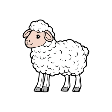 Free Cartoon Sheep Clipart to Edit Online