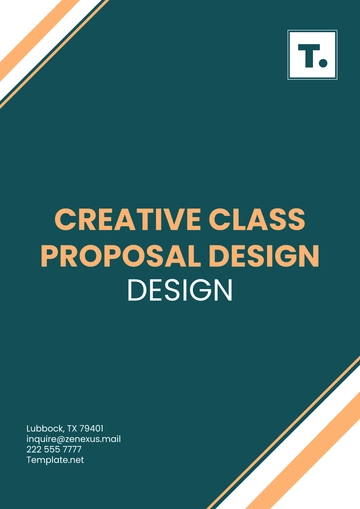 Free Creative Class Proposal Design Template to Edit Online