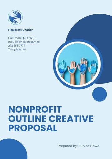 Free Nonprofit Outline Creative Proposal Template to Edit Online