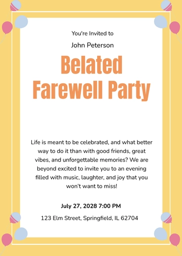Free Save-the-Date Party Invitation Template to Edit Online