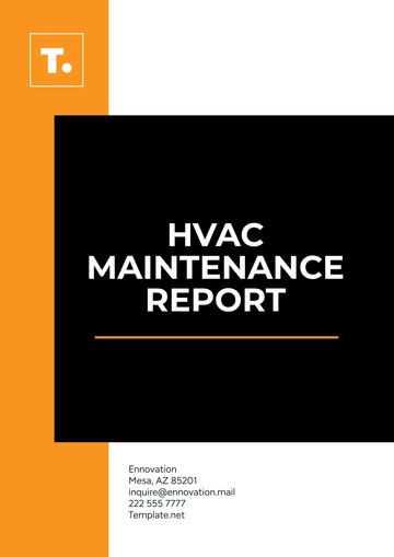 Free HVAC Maintenance Report Template to Edit Online