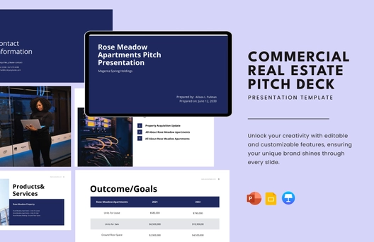 Commercial Real Estate Pitch Deck Template