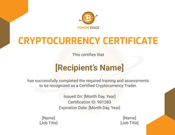 Free Cryptocurrency Certificate Template to Edit Online