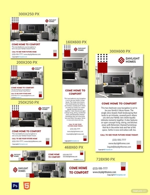 Real Estate Web Ads Template