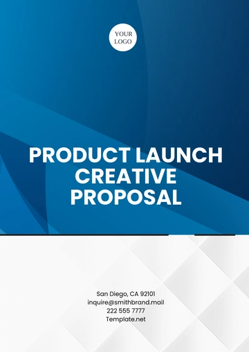 Free Product Launch Creative Proposal Template to Edit Online