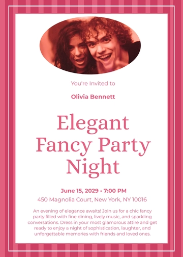 Free Fancy Party Invitation Template to Edit Online