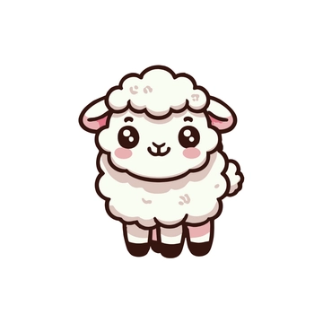 Free Cute Sheep Clipart to Edit Online
