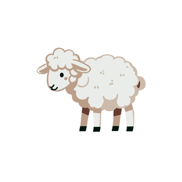 Free White Sheep Clipart to Edit Online