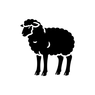 Free Silhouette Sheep Clipart to Edit Online