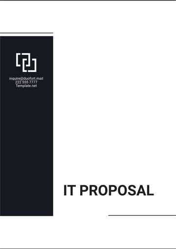 Free Blank IT Proposal Template to Edit Online