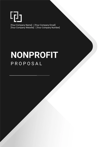 Free Simple Blank Nonprofit Proposal Template to Edit Online