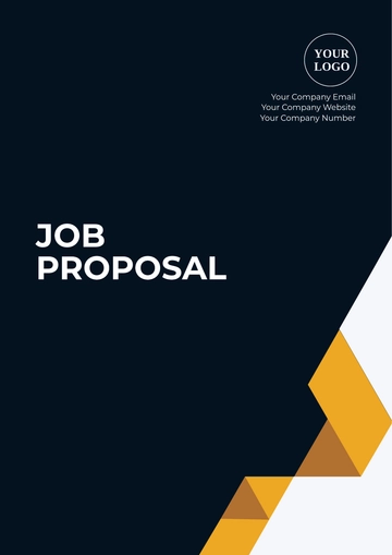 Free Blank Sample Template for Job Proposal to Edit Online