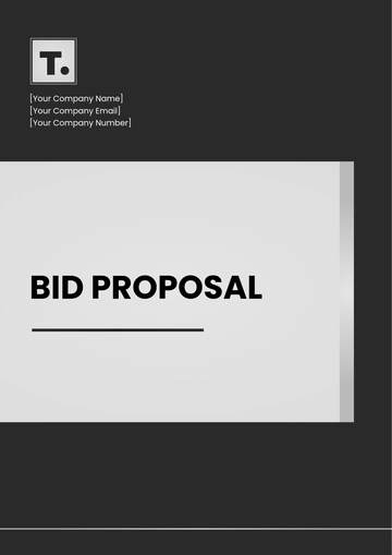 Free Blank Bid Proposal Template to Edit Online