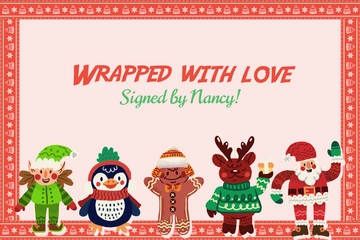 Free Christmas Label Template to Edit Online