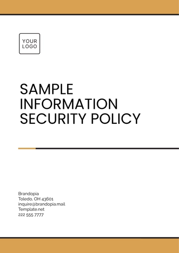 Free Sample Information Security Policy Template to Edit Online