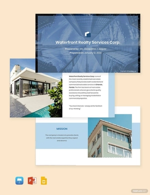 Sample Real Estate Profile Template